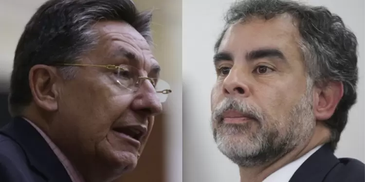 Néstor Humberto Martínez y Armando Benedetti. Néstor Humberto Martínez y Armando Benedetti.