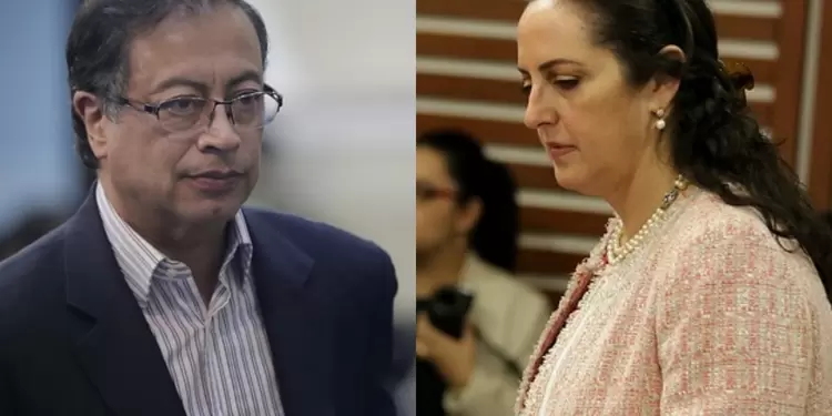 Gustavo Petro y María Fernanda Cabal Gustavo Petro y María Fernanda Cabal