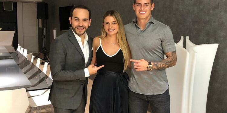 Abelardo de la Espriella, Ana Lucía Pineda y James Rodríguez