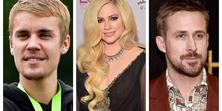 Justin Bieber, Avril Lavigne y Ryan Gosling