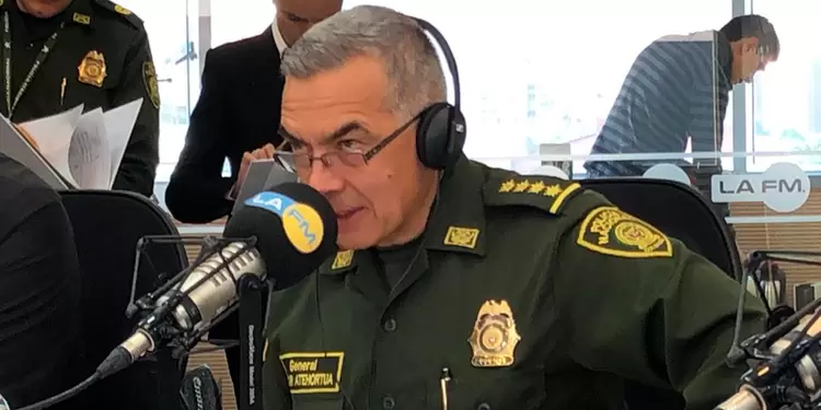 El general Óscar Atehortua, director de la Policía Nacional