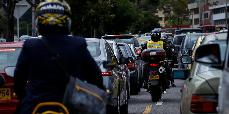 Trancón en Bogotá movilidad en Bogotá