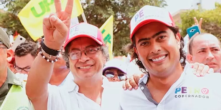 Gustavo Petro y Nicolás Petro, senador y candidato a la Gobernación del Atlántico