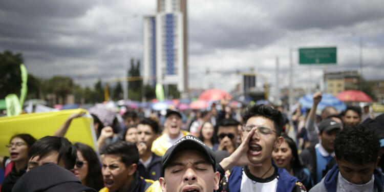 Marchas de estudiantes en Bogotá Marchas de estudiantes en Bogotá