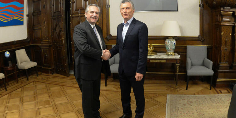Mauricio Macri se reunión con Alberto Fernández tras elecciones presidenciales en Argentina Mauricio Macri se reunión con Alberto Fernández tras elecciones presidenciales