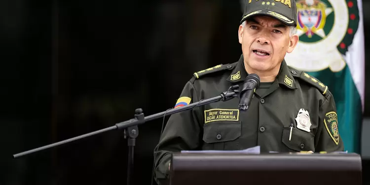 El general Óscar Atehortúa, director de la Policía Nacional