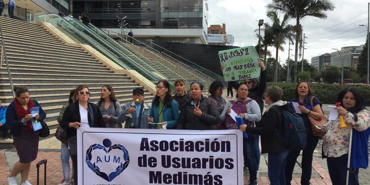 Protesta usuarios Medimás