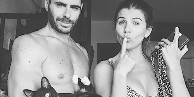 María Fernanda Yepes y novio