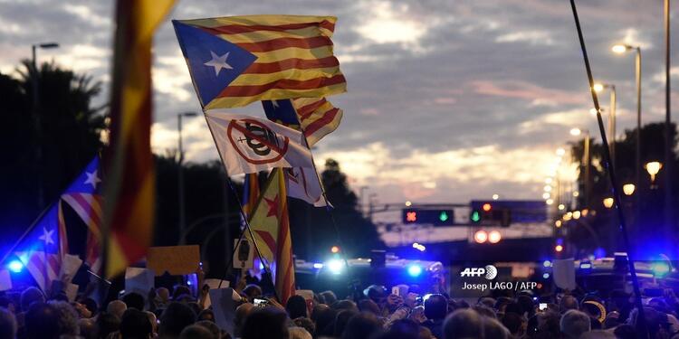 Movilizaciones en Cataluña, España