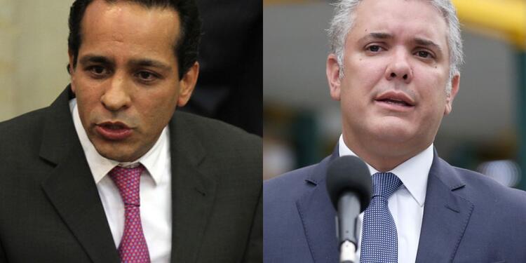 El senador Alexnader López y el presidente Iván Duque. El senador Alexnader López y el presidente Iván Duque.