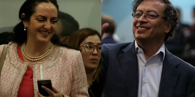María Fernanda Cabal y Gustavo Petro