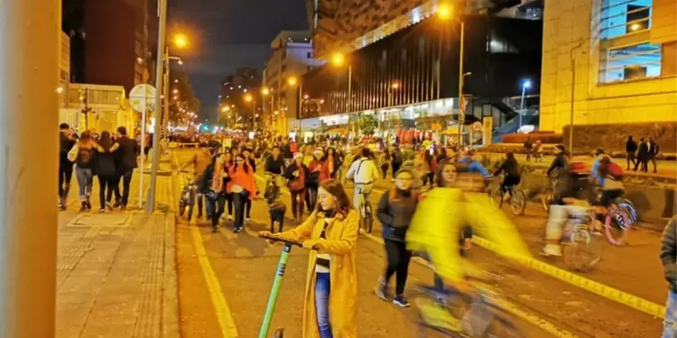 Ciclovía nocturna 12 de diciembre de 2019