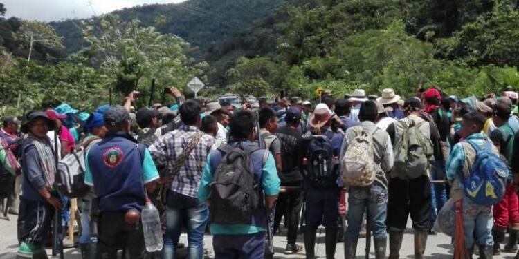 Indígenas desplazados.