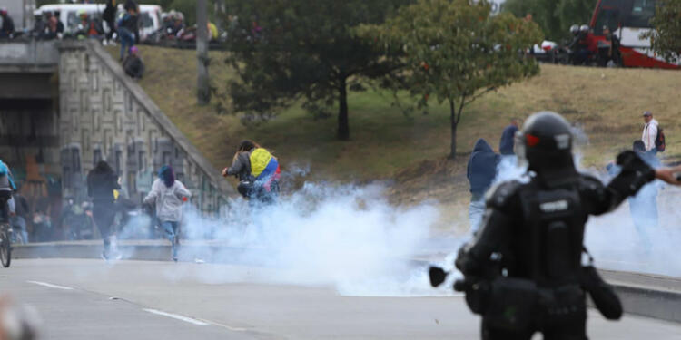 Esmad, disturbios en Banderas, Bogotá