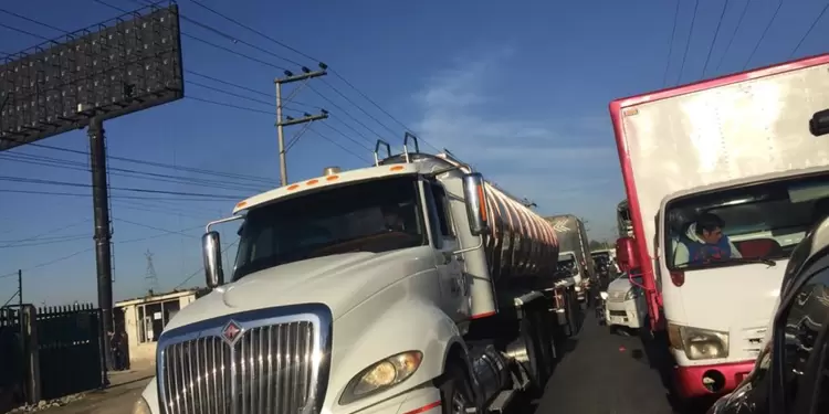 Protesta de camioneros en Bogotá