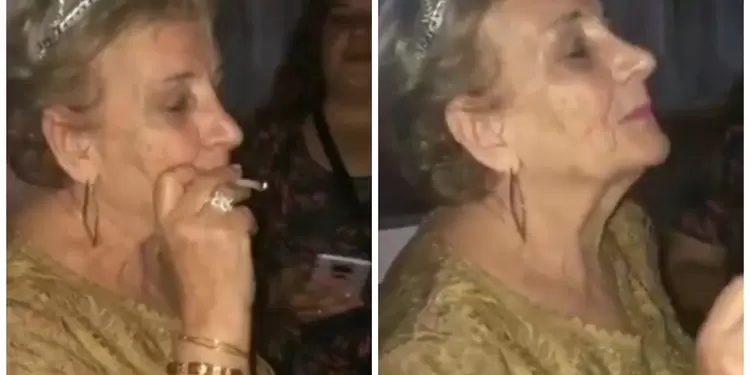 Abuela celebra sus ochenta años fumando marihuana