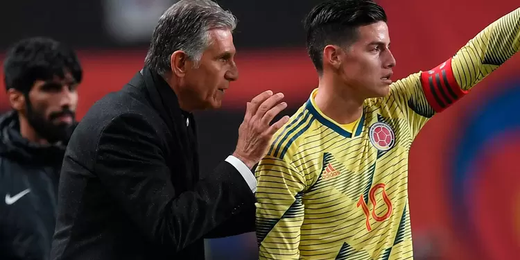 James Rodríguez, Carlos Queiroz, Selección Colombia