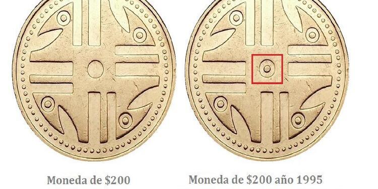 Monedas de $200