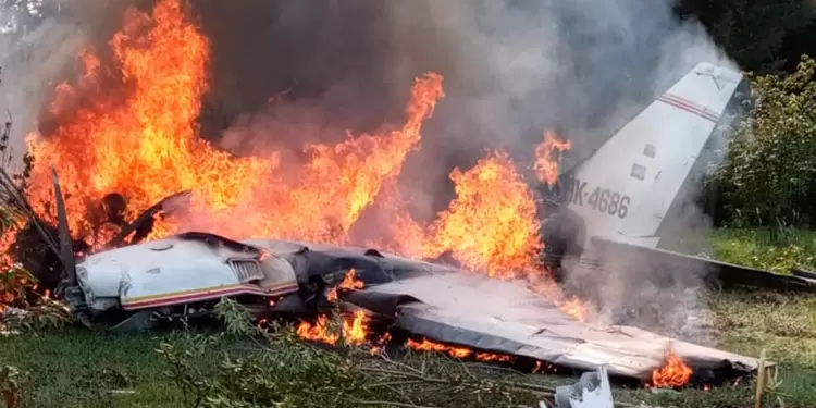 Avioneta estrellada