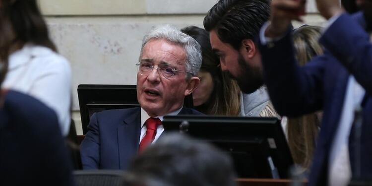 Álvaro Uribe en el Congreso de la República