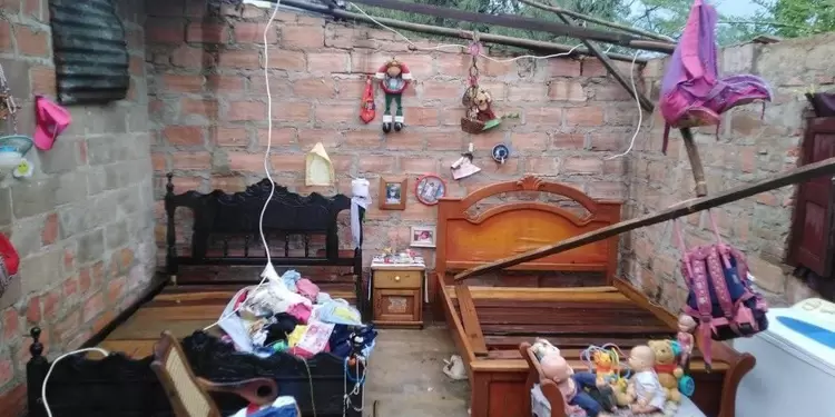 Cientos de familia quedaron con las viviendas afectadas