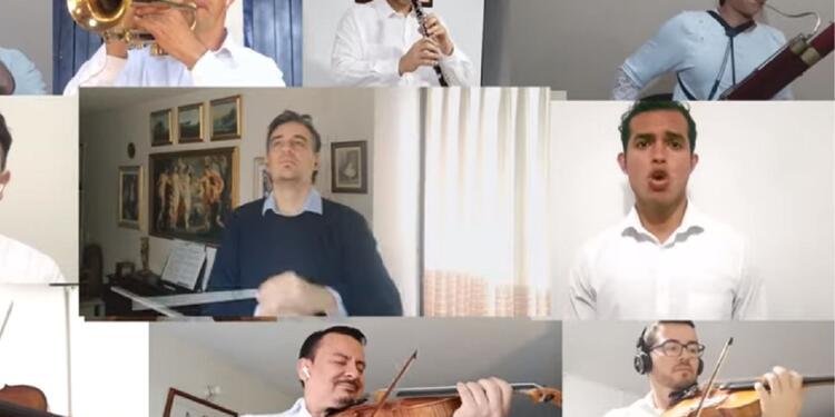 Orquestas del país se unen para interpretar el Himno Nacional