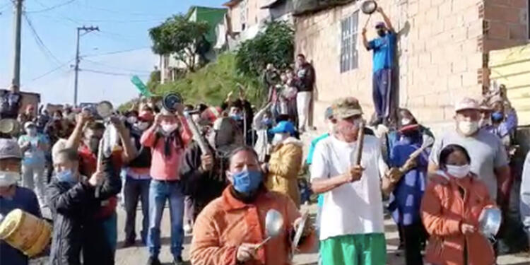 Protestas en Ciudad Bolívar en aislamiento
