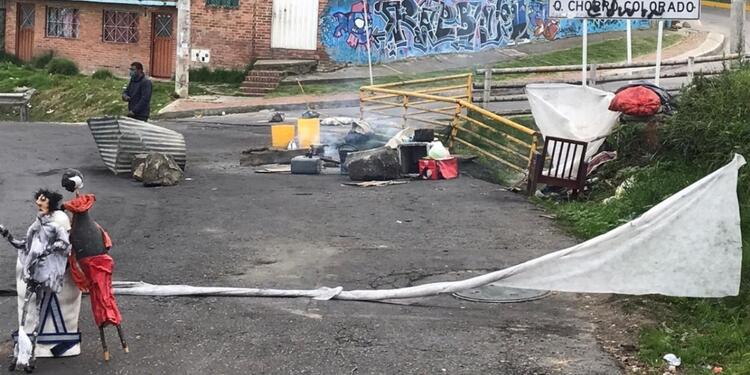 Cuarentena en Bogotá / protestas por entrega de ayudas