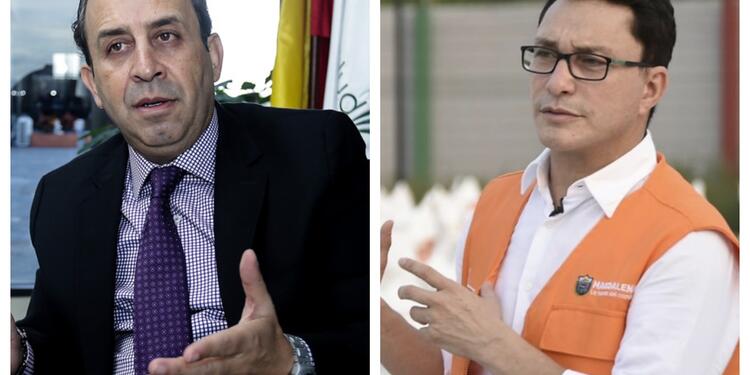 Fabio Aristizábal y gobernador Carlos Caicedo