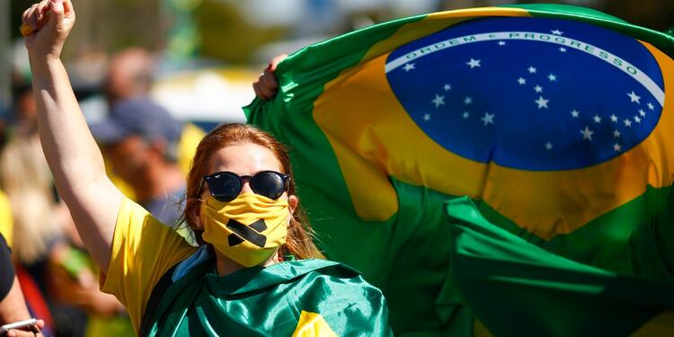 Protestas en Brasil / Seguidores de Bolsonaro