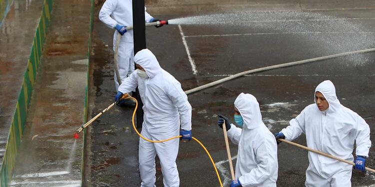 Desinfección en zonas de cuidado especial / Coronavirus en Bogotá