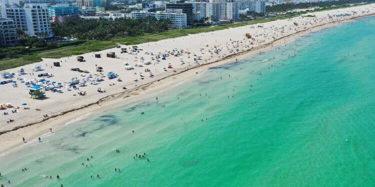 Playas de Miami Beach en plena pandemia
