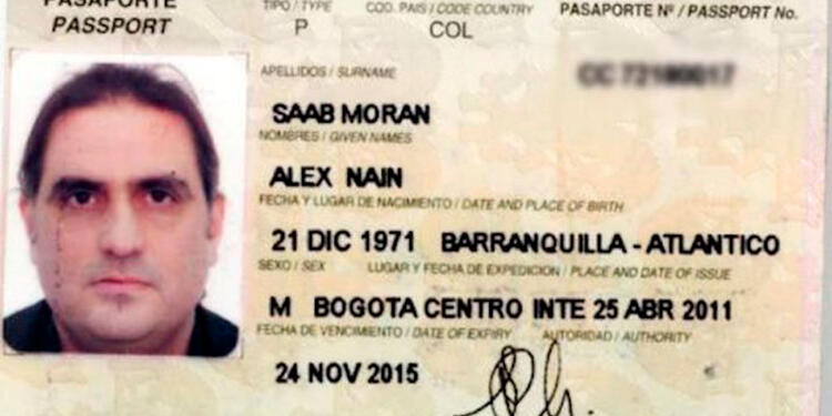 Pasaporte de Álex Saab