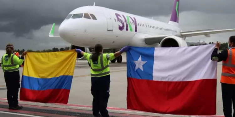 Vuelo humanitario desde Chile