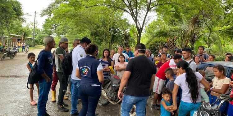 Desplazados en el sector del Ambato en Tibú