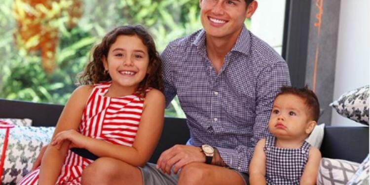 James Rodríguez y sus hijos