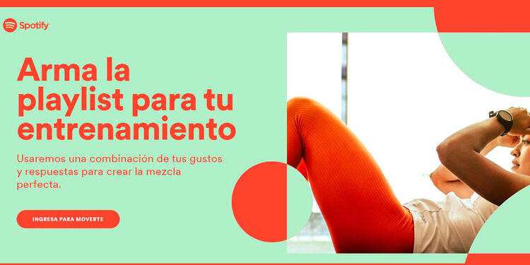Spotify, playlist interactiva para hacer ejercicio