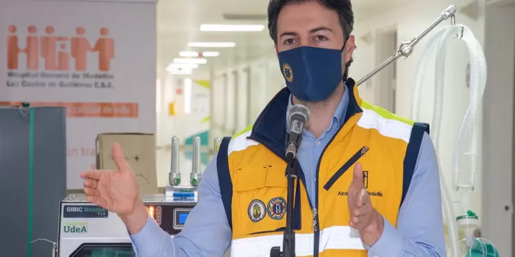 El alcalde de Medellín, Daniel Quintero.