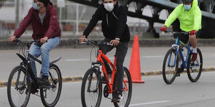 Ciclovía en Bogotá después de cuarentena, 30 de agosto de 2020