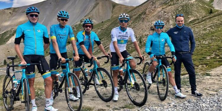 Harold Tejada con el Astana