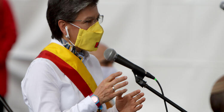 Claudia López / Celebración de cumpleaños de Bogotá en pandemia