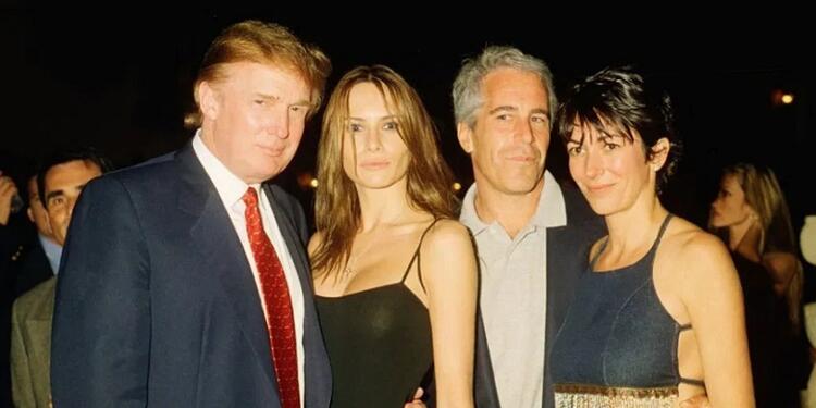 Donald Trump, Melania, Jeffrey Epstein y Ghislaine Maxwell
