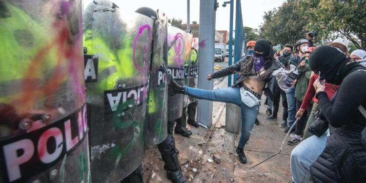 Protestas en Colombia por la muerte en Javier Ordóñez, durante operativo policial.