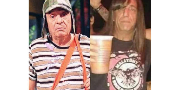 El Chavo del 8 metalero, un rockero muy parecido a Roberto Gómez Bolaños.