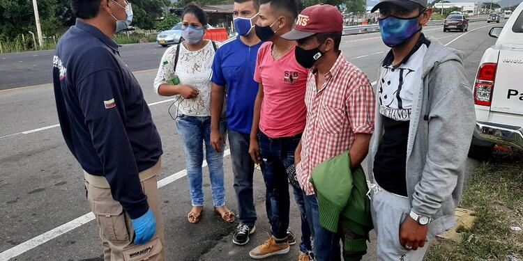 Migrantes venezolanos de vuelta a Colombia