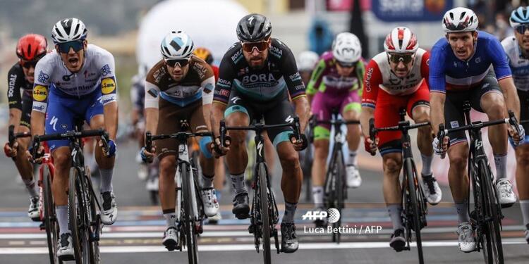 Peter Sagan en un embalaje del Giro de Italia