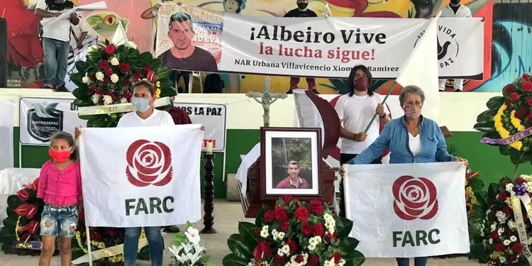 Honras fúnebres de excombatiente de las Farc asesinado en el Meta