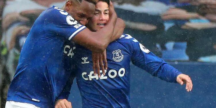 James Rodríguez y Yerry Mina