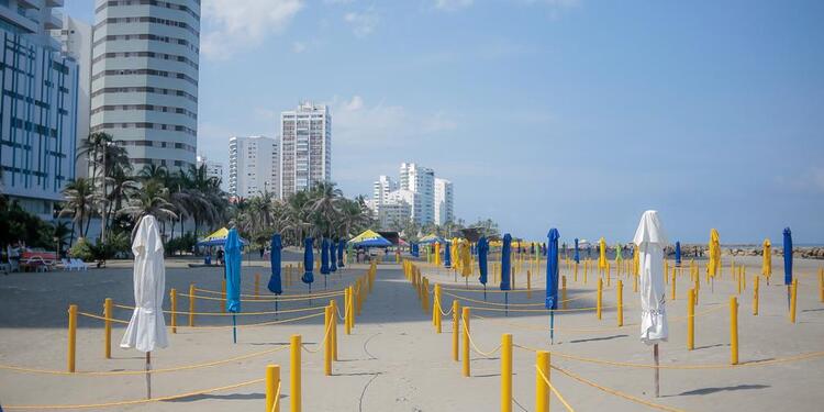 Habilitan nuevo sector de playas en Cartagena, ampliando la capacidad para propios y turistas