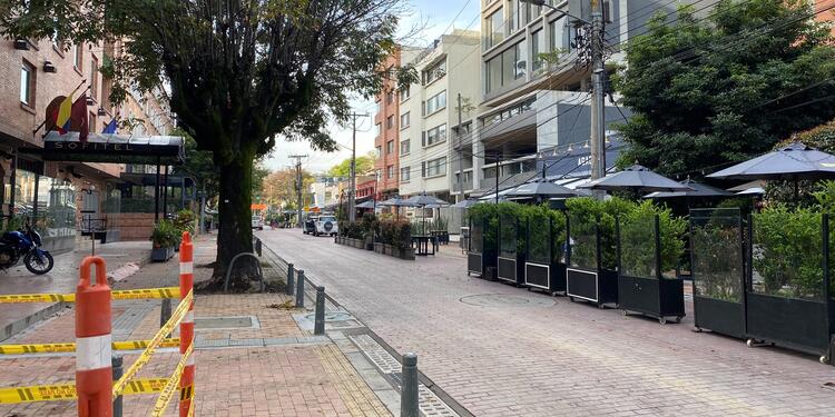 Obras en Zona Rosa de Bogotá